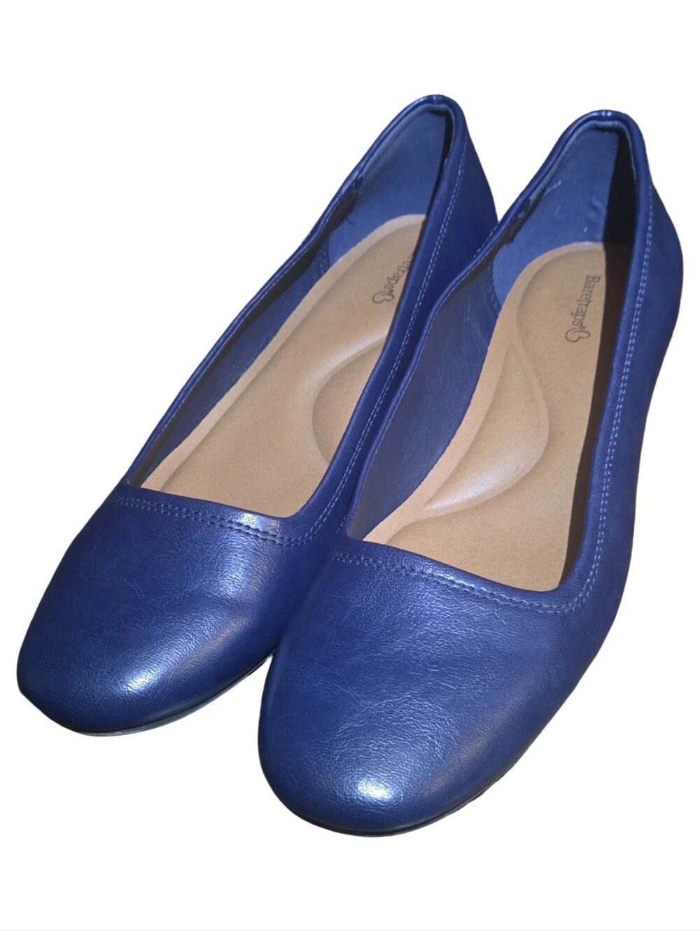 BareTraps Blue Slip-On Round-Toe Ballet Flats Balletcore Party Festival